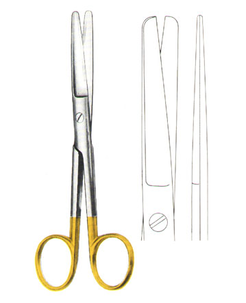 SCISSORS WITH TUNGSTEN CARBIDE INSERTS