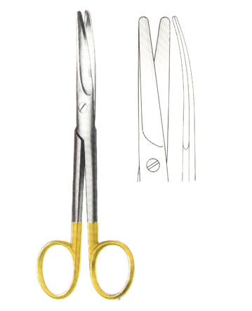 SCISSORS WITH TUNGSTEN CARBIDE INSERTS