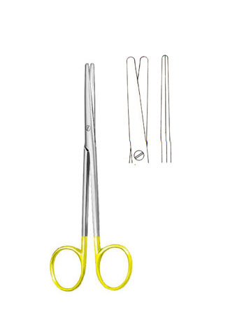 SCISSORS WITH TUNGSTEN CARBIDE INSERTS