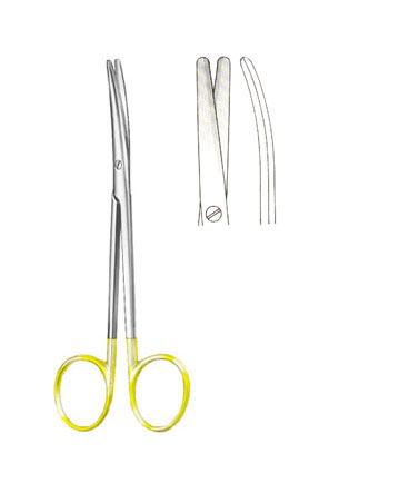 SCISSORS WITH TUNGSTEN CARBIDE INSERTS