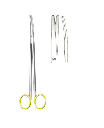 SCISSORS WITH TUNGSTEN CARBIDE INSERTS