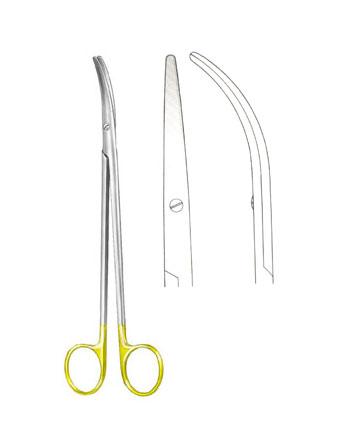 SCISSORS WITH TUNGSTEN CARBIDE INSERTS