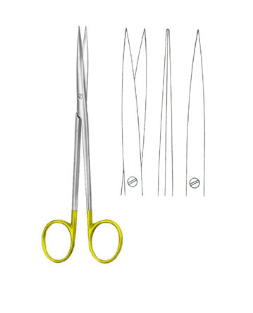 SCISSORS WITH TUNGSTEN CARBIDE INSERTS