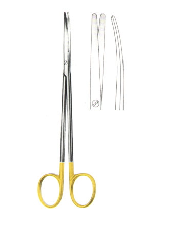 SCISSORS WITH TUNGSTEN CARBIDE INSERTS