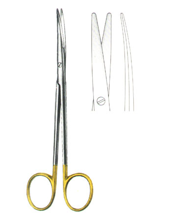 SCISSORS WITH TUNGSTEN CARBIDE INSERTS