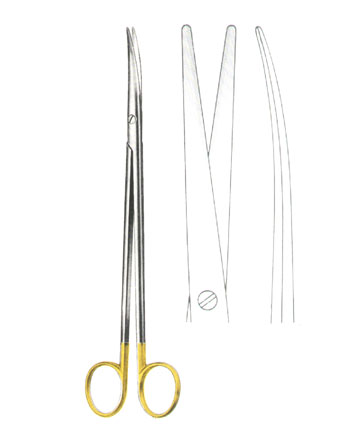 SCISSORS WITH TUNGSTEN CARBIDE INSERTS