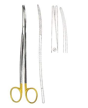 SCISSORS WITH TUNGSTEN CARBIDE INSERTS