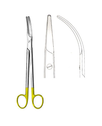 SCISSORS WITH TUNGSTEN CARBIDE INSERTS