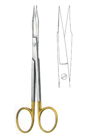 SCISSORS WITH TUNGSTEN CARBIDE INSERTS