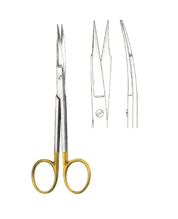 SCISSORS WITH TUNGSTEN CARBIDE INSERTS