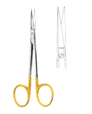 SCISSORS WITH TUNGSTEN CARBIDE INSERTS