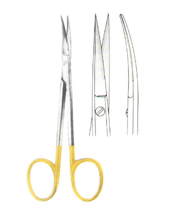 SCISSORS WITH TUNGSTEN CARBIDE INSERTS