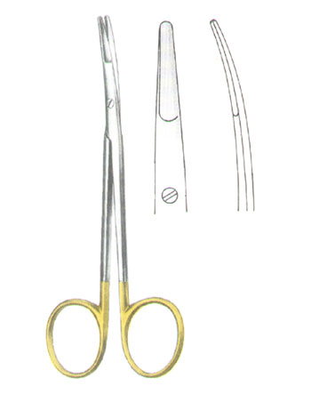 SCISSORS WITH TUNGSTEN CARBIDE INSERTS