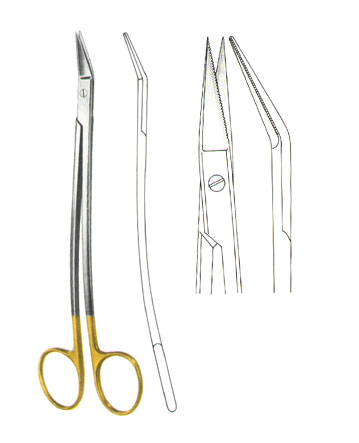 SCISSORS WITH TUNGSTEN CARBIDE INSERTS