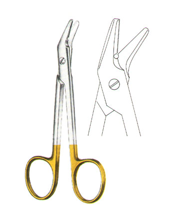 SCISSORS WITH TUNGSTEN CARBIDE INSERTS