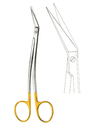 SCISSORS WITH TUNGSTEN CARBIDE INSERTS