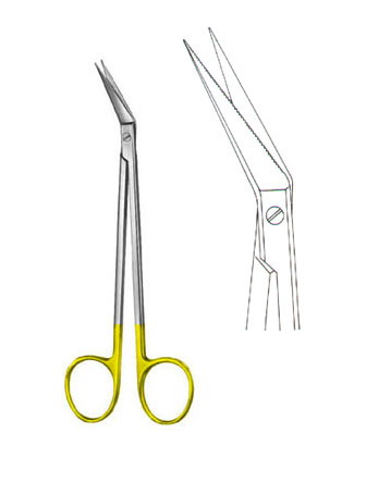 SCISSORS WITH TUNGSTEN CARBIDE INSERTS