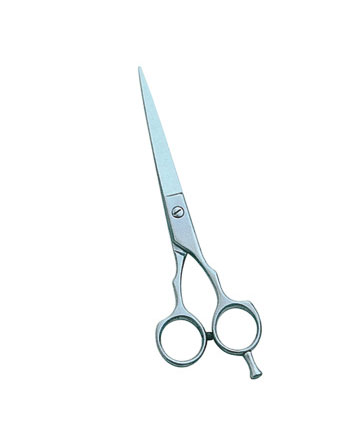 Barber scissor, with fing