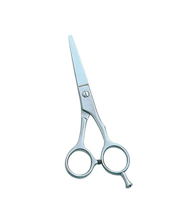 Barber scissor, with fing